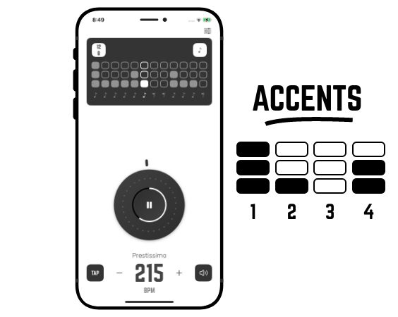 Set Metronome Accents